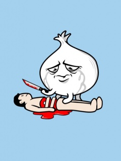 У лука щиплет глаза обои