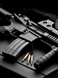 Черный автомат обои