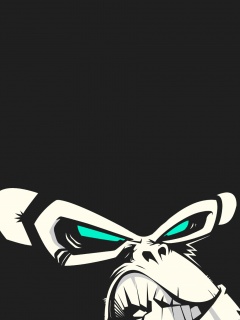 Злая обезьяна обои