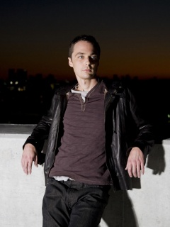 Джим Парсонс на балконе обои