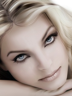 Девушка в векторе обои