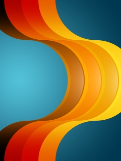 Волнистая абстракция обои