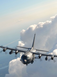 Самолет АС-130 обои