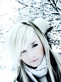 Девушка в белом обои