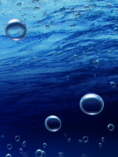 Пузыри под водой обои