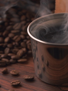 Чашка свежесваренного кофе обои