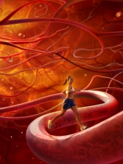 Бег крови обои