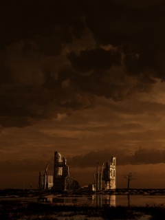 Руины здания обои