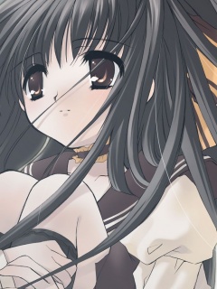 Брюнетка с карими глазами обои