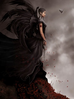 Девушка в тумане обои