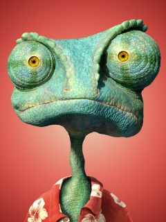 Ранго на красном фоне обои