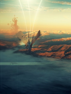 Горная абстракция обои