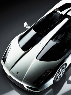 Светло-серый Lamborghini обои