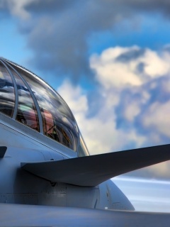 С крыла истребителя обои