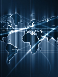 Карта мира в новом стиле обои