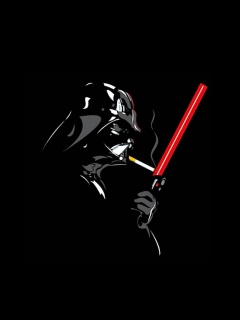 Дарт Вейдер прикуривает от меча обои