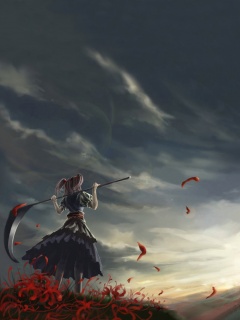 Девушка с косой обои