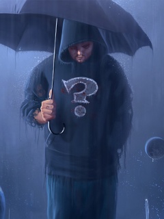 Космический дождь обои