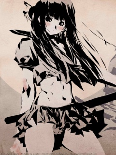 Девушка с мечом обои