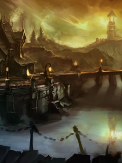 Волшебная деревня обои