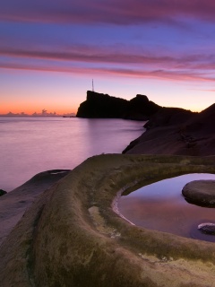 Закат на побережье обои