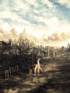 Девушка с собакой обои