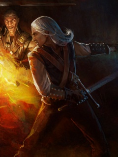 Геральт и Беренгар против Азара обои