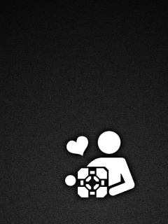 Ты и твой companion cube обои