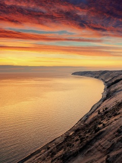 Море на закате обои