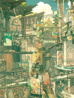 Город будущего обои