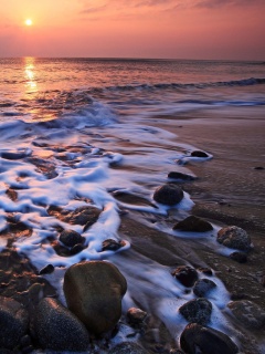 Каменистый берег обои