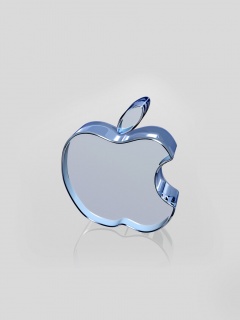 Стеклянный логотип Apple обои