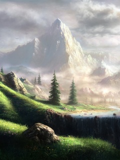 Сказочный водопад обои