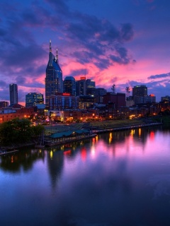 Ночной город обои