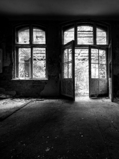 Комната в заброшенном здании обои