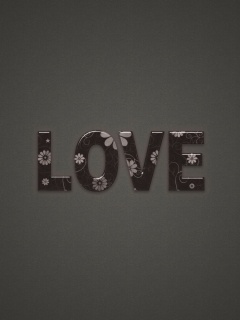 Любовь в минимализме обои