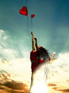 Отпускаяю сердце в небеса обои