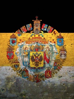 Флаг Российской Империи в стиле гранж обои