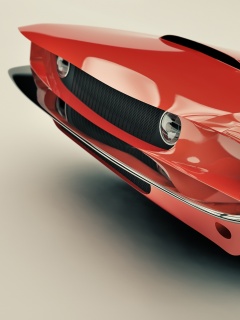 Красный ретро автомобиль обои