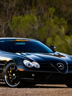 Черный мерседес обои