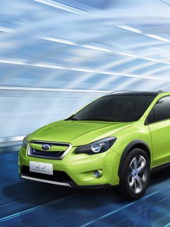 Субару в тоннеле обои