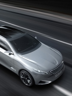 Концепт пежо на трассе обои