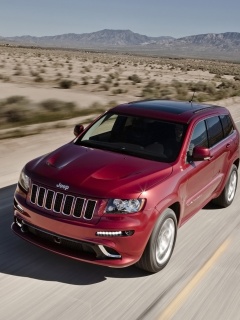 Красный Jeep обои