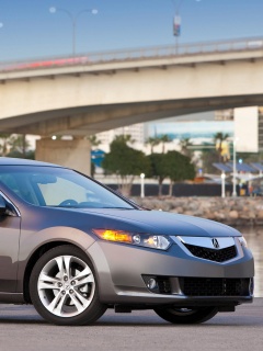 Acura на фоне моста обои