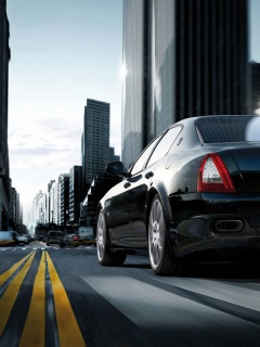 Maserati Quattroporte в городе обои