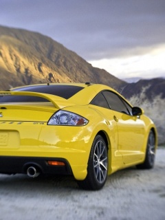 Mitsubishi в горах обои