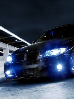 Чёрный БМВ обои