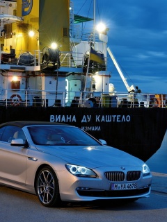 BMW 6 в порту обои