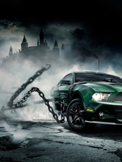 Ford Mustang рвёт цепи обои