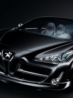 Чёрный Пежо обои